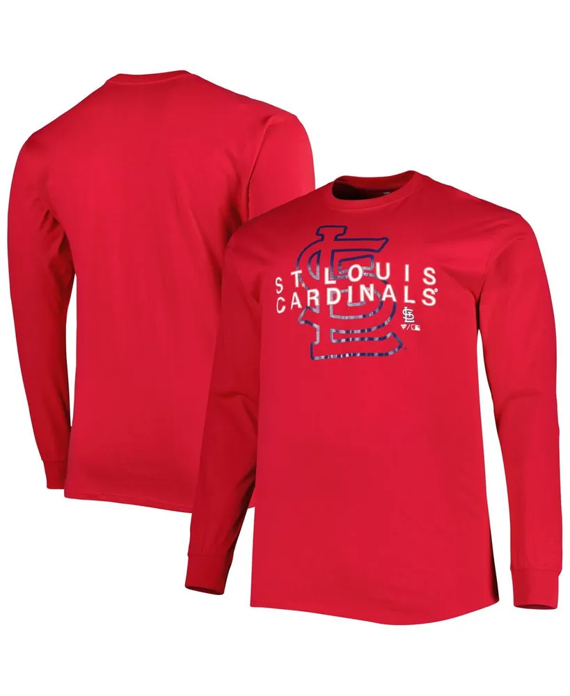 Profile Men's Red St. Louis Cardinals Big and Tall Long Sleeve T