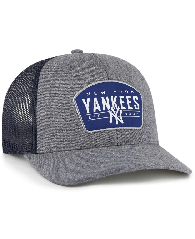 Men's '47 Brand Charcoal, Navy New York Yankees Slate Trucker Snapback Hat