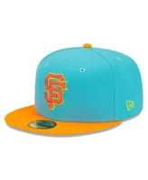 Men's New Era Blue and Orange San Francisco Giants Vice Highlighter 59FIFTY Fitted Hat