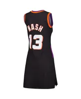 Women's Mitchell & Ness Steve Nash Black Phoenix Suns 1996 Hardwood Classics Name and Number Player Jersey Dress