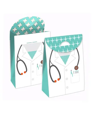 Medical School Grad Doctor Graduation Gift Favor Bags Party Goodie Boxes 12 Ct