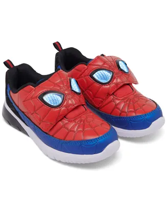 Marvel Toddler Boys Spider-Man Eyes Infinity Adjustable Strap Light-Up Casual Sneakers from Finish Line