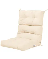 Costway Indoor Outdoor Back Chair Cushion Tufted Pillow Patio Seating Pad