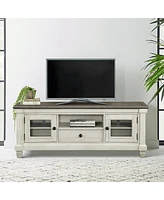 Timbre 64" Tv Stand - 2-Tone Finish- Antique