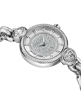 Versus Versace Women's Les Docks Petite 2 Hand Quartz Silver-Tone Stainless Steel Watch, 30mm