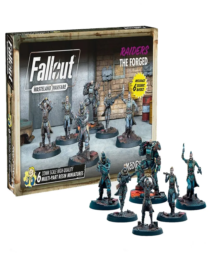 Fallout Wasteland Warfare Raiders the Forged 6 Unpainted Resin Miniatures