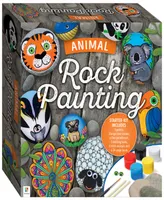 Animal Rock Painting Box Set Diy Rock Painting for Adults Rocks, Brush, Paint Included Mandala Stone Artist Create Rock Artwork at Home Arts and Craft