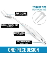 Zulay Kitchen Stainless Steel Meat Carving Fork With Comfortable Handle