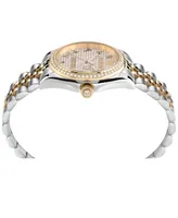 Philipp Plein Women's Date Superlative Two-Tone Stainless Steel Bracelet Watch 34mm