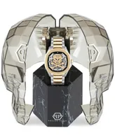 Philipp Plein Men's Automatic Skeleton Spectre Two-Tone Stainless Steel Bracelet Watch 42mm