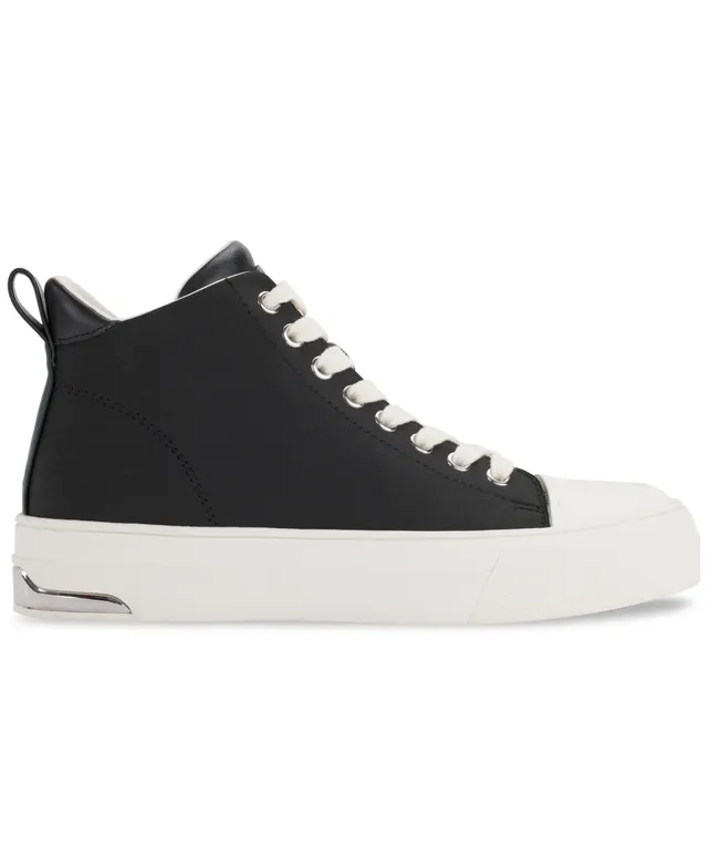 DKNY Miri Lace-Up Zipper High-Top Sneakers - Macy's