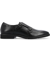 Thomas & Vine Men's Artemis Chisel Toe Double Monk Strap Dress Shoes