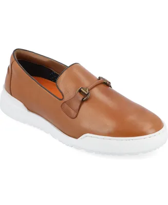 Thomas & Vine Men's Dane Plain Toe Bit Loafer Casual Shoes