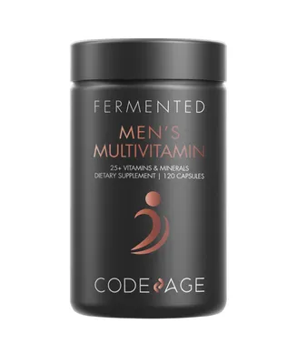 Codeage Men's Fermented Multivitamin, 25+ Vitamins & Minerals, Probiotics, Digestive Enzymes, Daily Supplement - 120ct