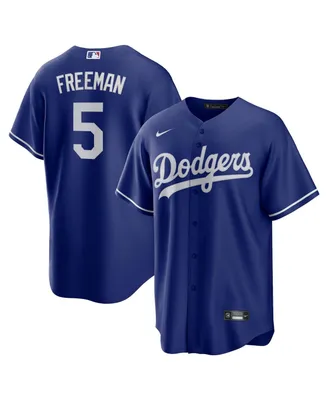 Men's Nike Freddie Freeman White Los Angeles Dodgers Authentic Player Jersey, 44