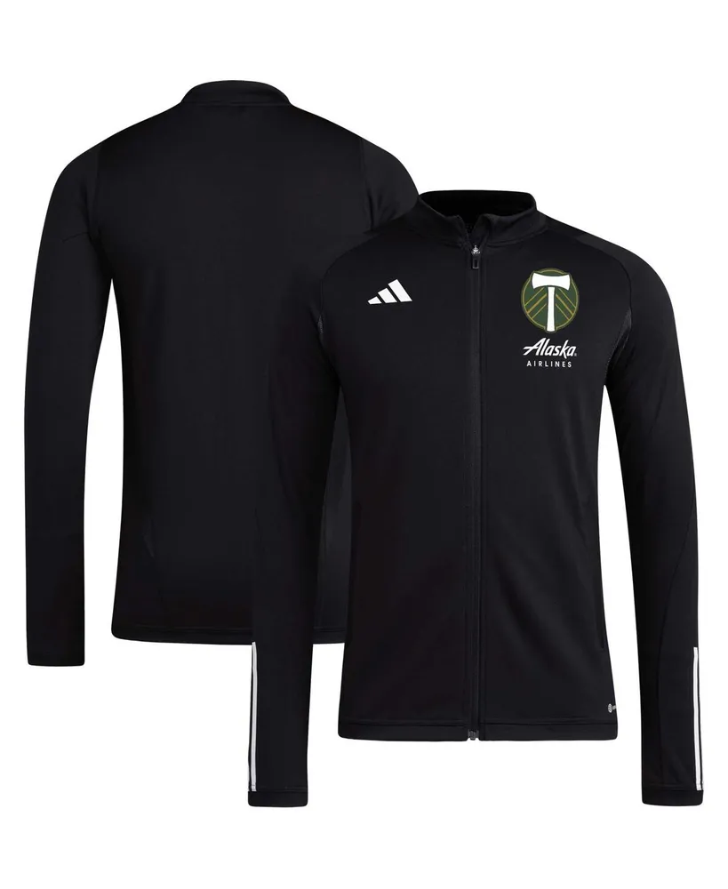 Men's adidas Black Portland Timbers 2023 On-Field Aeroready Full-Zip Training Top