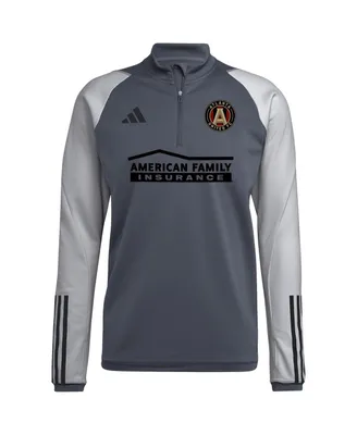 Men's adidas Gray Atlanta United Fc 2023 On-Field Aeroready Quarter-Zip Training Top