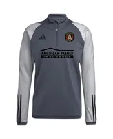 Men's adidas Gray Atlanta United Fc 2023 On-Field Aeroready Quarter-Zip Training Top