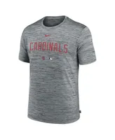 Men's Nike Heather Gray St. Louis Cardinals Authentic Collection Velocity Performance Practice T-shirt