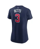 Women's Nike Mookie Betts Navy Usa Baseball 2023 World Classic Name and Number T-shirt