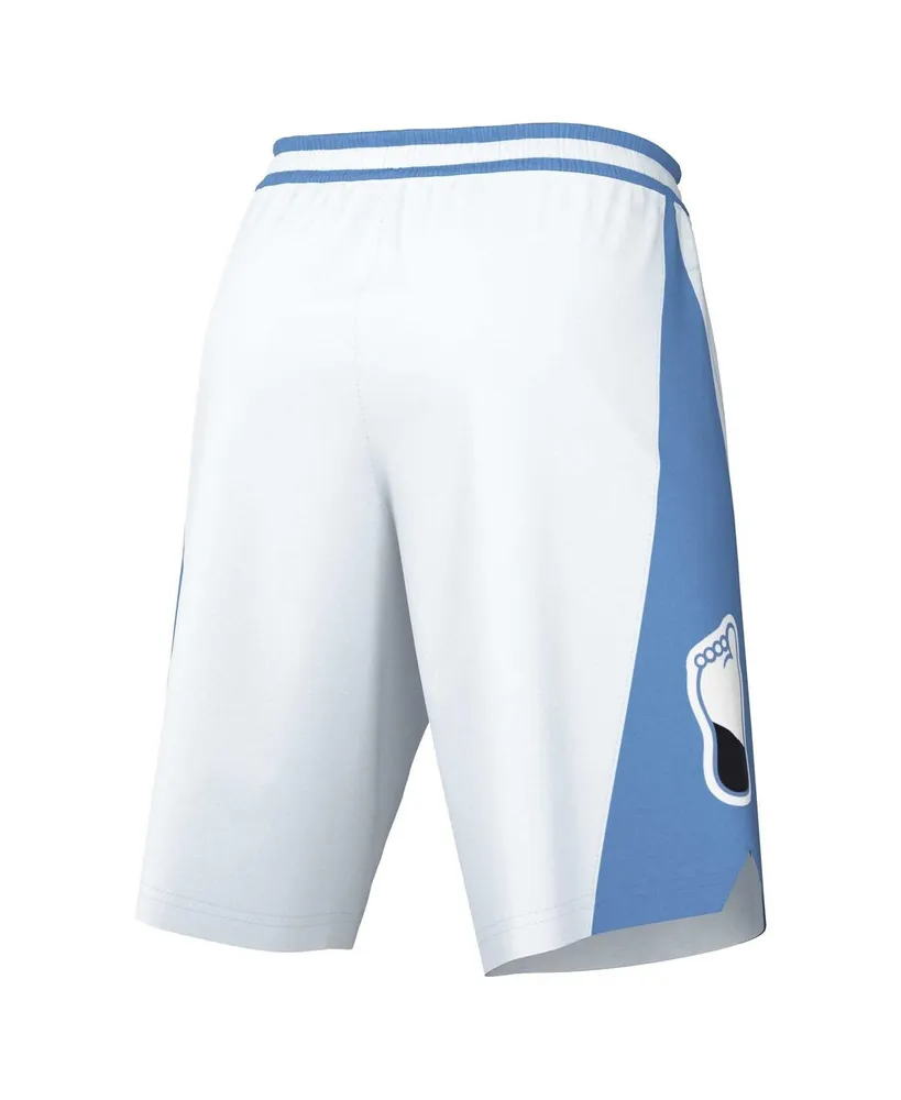 Men's Jordan White, Carolina Blue North Tar Heels Limited Retro Performance Shorts