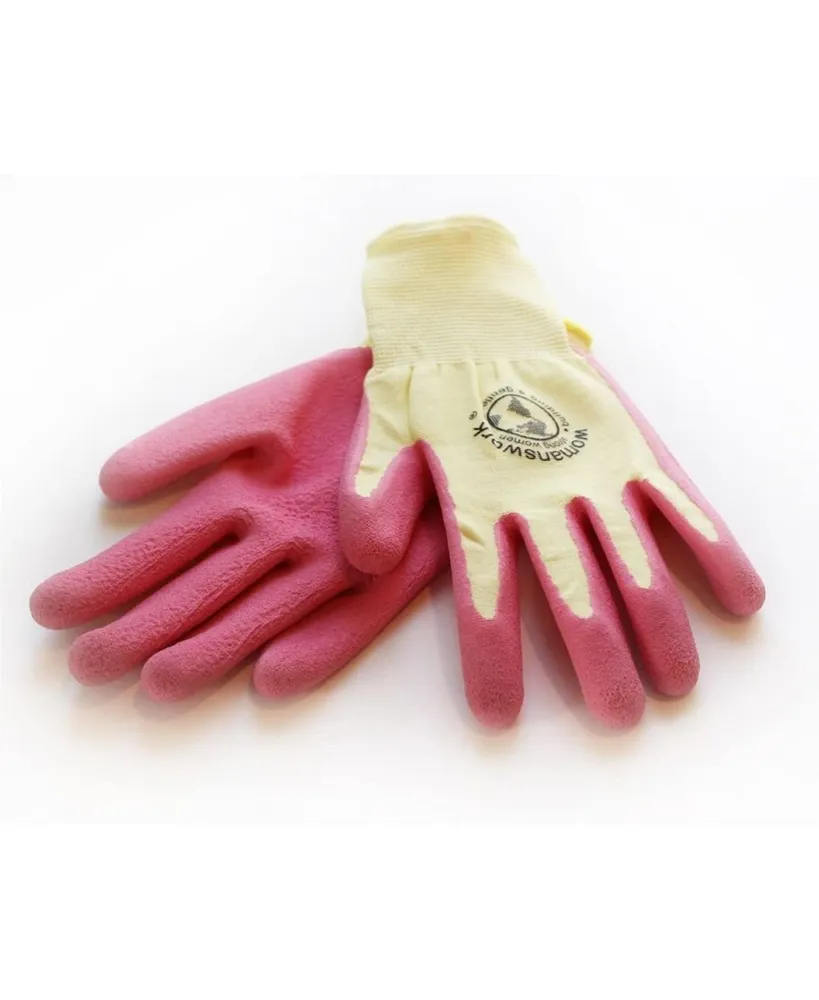 Womanswork Gardening Protective Weeding Glove For Women, Pink, Large