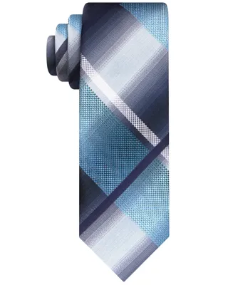 Van Heusen Men's Shaded Swirls Plaid Tie