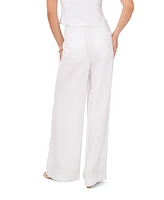 1.state Women's Button Detail Wide Leg Pants