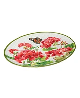 Certified International Geraniums Melamine Platter, Set of 2