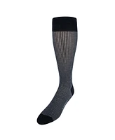 Trafalgar Men's Gerald Box Designed Mercerized Cotton Mid-Calf Socks