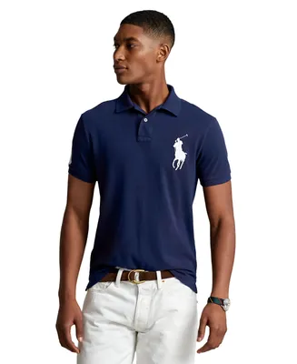 Polo Ralph Lauren Men's Big Pony Custom Slim Fit Mesh