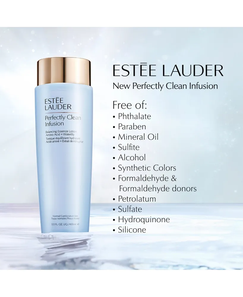 Estee Lauder Perfectly Clean Infusion Balancing Essence Lotion With Amino Acid & Waterlily, 13.5 oz