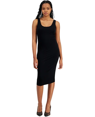 Bar Iii Petite Scoop-Neck Sleeveless Jersey Midi Dress, Created for Macy's