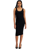 Bar Iii Women's Sleeveless Midi Bodycon Dress