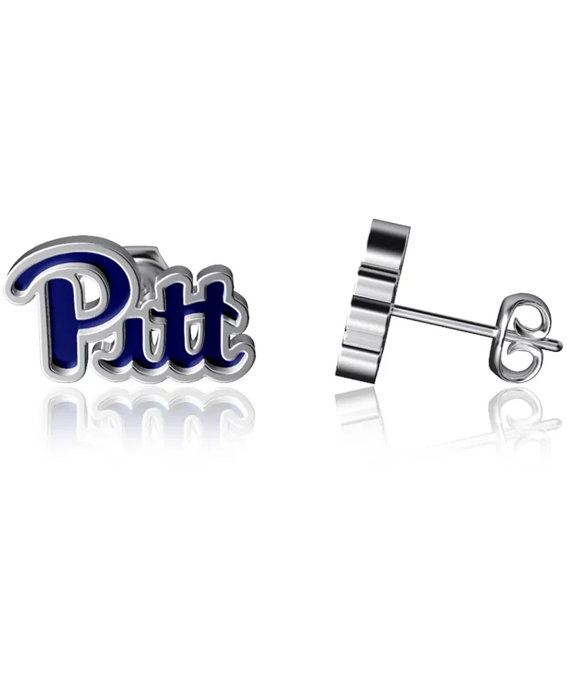 Women's Dayna Designs Pitt Panthers Enamel Post Earrings