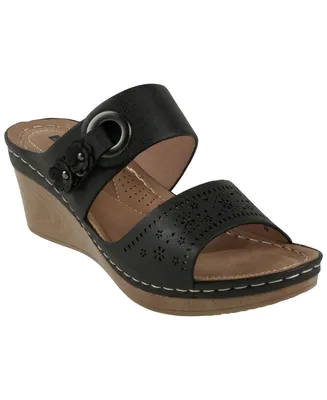 Gc Shoes Women's Theresa Comfort Wedge Sandals
