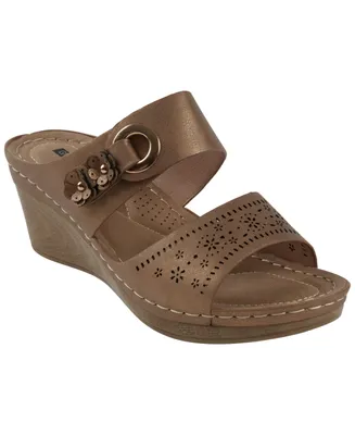 Gc Shoes Women's Theresa Comfort Wedge Sandals