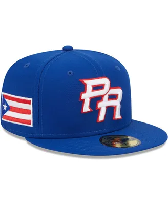 Men's New Era Blue Puerto Rico Baseball 2023 World Classic 59FIFTY Fitted Hat