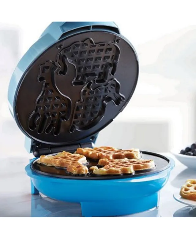 Bella Snowflake Blue Nonstick 4 Mini Waffle Maker - Macy's