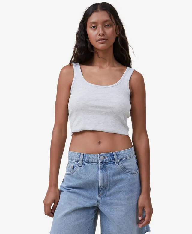 The One Organic Rib Crop Tank