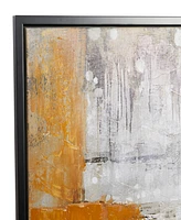 Rosemary Lane Canvas Abstract Framed Wall Art with Black Frame, 48" x 2" x 36"