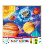 Masterpieces Wood Fun Facts - Solar System 48 Piece Wood Jigsaw Puzzle