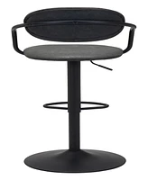 Zuo 44" Steel, Polyurethane Kirby Bar Chair