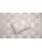 Charter Club Neutral Stripe Patchwork Sham, Standard, Exclusively at Macy's