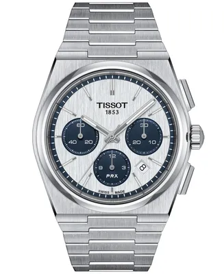 Tissot Men's Swiss Automatic Chronograph Prx Stainless Steel Bracelet Watch 42mm