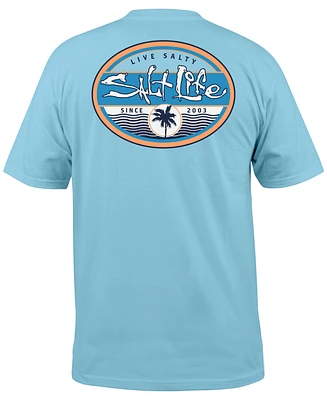 Salt Life Men's Wavy Days Short-Sleeve Logo T-Shirt