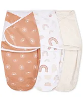 aden by aden + anais Baby Girls Keep Rising Wrap Swaddles, Pack of 3