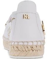 Karl Lagerfeld Paris Women's Michaela Embellished Slip-On Espadrille Flats