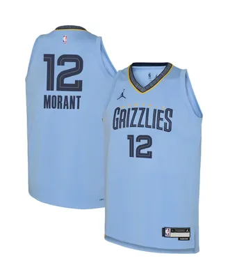 Big Boys and Girls Jordan Ja Morant Blue Memphis Grizzlies 2022/23 Swingman Jersey - Statement Edition