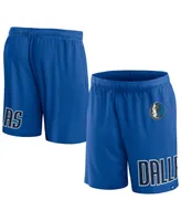 Men's Fanatics Royal Dallas Mavericks Free Throw Mesh Shorts